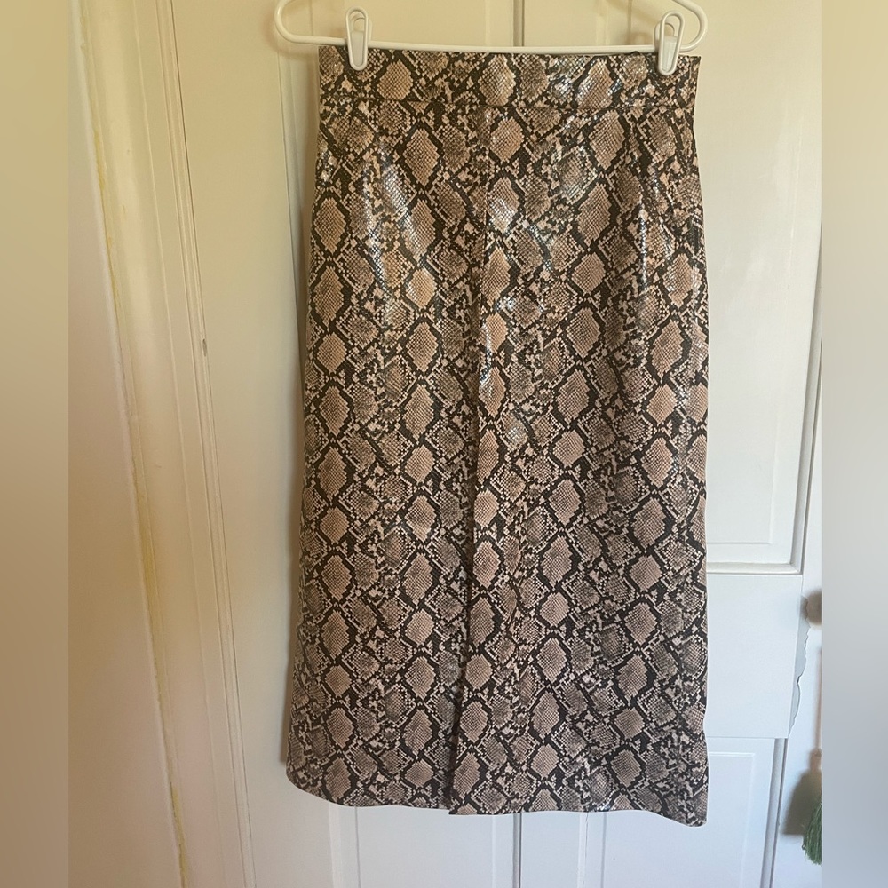 Zara snake skin skirt